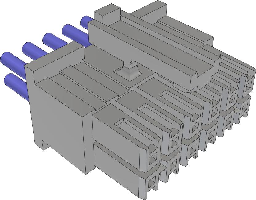Samtec-MMSD-06-20C-L-32.00-S-K Cable Assembly AC Power Cable Assembly 0.812m Power 12 POS F Crimp 20AWG