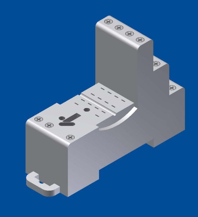 Altech Corporation-GZM4 Relay Sockets Relay Sockets Screw Terminal 6A 300VAC DIN Rail 4Pole