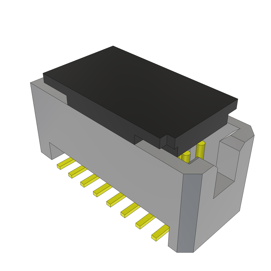 Samtec-TFM-108-02-L-D-P-FR Steckverbinderleisten und Leiterplattenbuchsen Conn Shrouded Header (4 Sides) HDR 16 POS 1.27mm Solder ST Top Entry SMD TIGER EYE™ T/R
