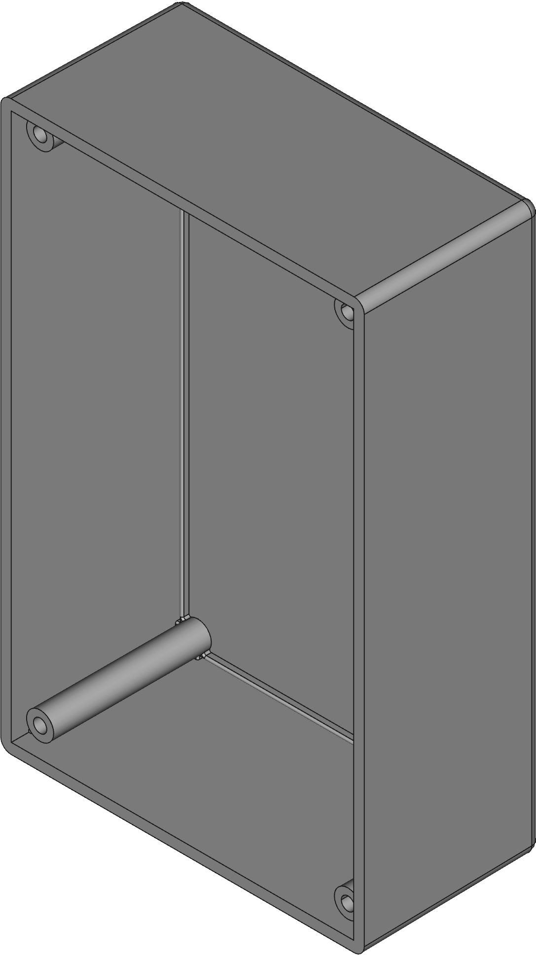 Hammond Manufacturing-1594RFIEBK  Black Acrylonitrile Butadiene Styrene Wall Mount Electronic Enclosure