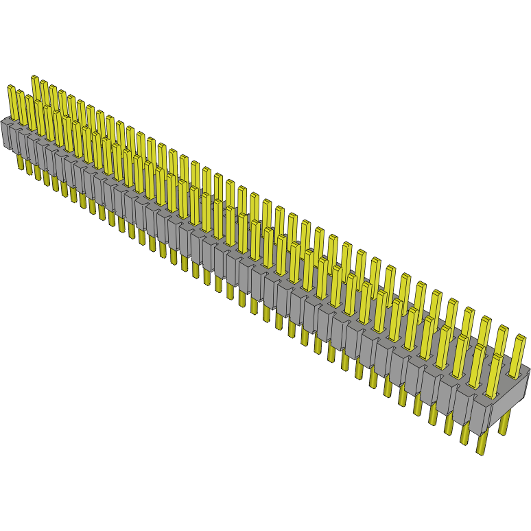 Samtec-MTMS-140-25-L-D-125 Connector Headers and PCB Receptacles Conn Unshrouded Header HDR 80 POS 1.27mm Solder ST Top Entry Thru-Hole FLEX STACK Tube