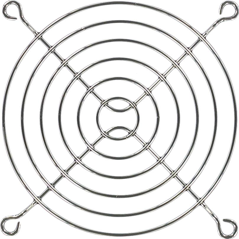 Qualtek Electronics-08134 Wärmemanagement-Zubehör Thrml Mgmt Access Fan Guard 92mm C1008 Steel Bulk