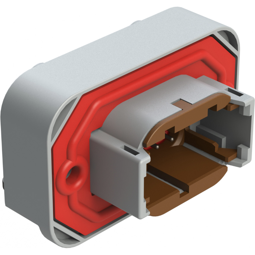 Amphenol-ATM13-08PD-BM03 连接器插头及 PCB 插座 Conn Wire to Board HDR 8 POS 4.2mm Solder RA Side Entry Thru-Hole Tray