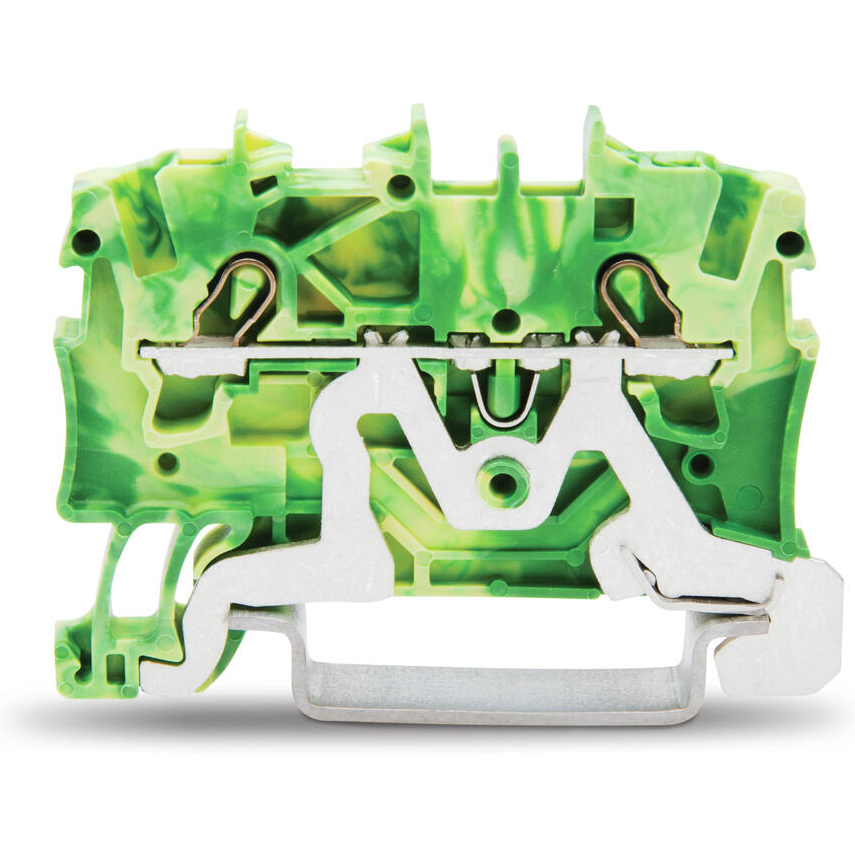 WAGO-2001-1207 Bloques terminales del conector Conn Ground Terminal Block 2 POS Push-In Cage Clamp T DIN Rail Box