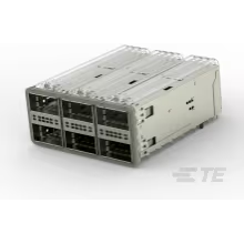TE Connectivity-2170610-3 电话及电信连接器 ZQSFPand STACKED RECEPTACLE ASSEMBLY 2X3