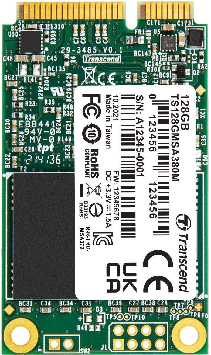 Transcend Information-TS128GMSA380M Solid State-Laufwerke mSATA SSDs