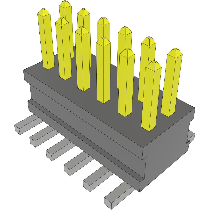 Samtec-FTSH-106-01-L-DV Steckverbinderleisten und Leiterplattenbuchsen Conn Unshrouded Header HDR 12 POS 1.27mm Solder ST Top Entry SMD TIGER CLAW™ Tube