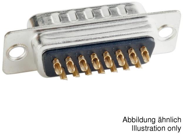 CONEC-301A10069X Steckverbinder, D-Sub Conn D-Sub PIN 37 POS Solder Cup ST Panel Mount 37 Terminal 1 Port