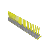 Conn Unshrouded Header HDR 24 POS 1.27mm Solder RA Side Entry Thru-Hole Tube