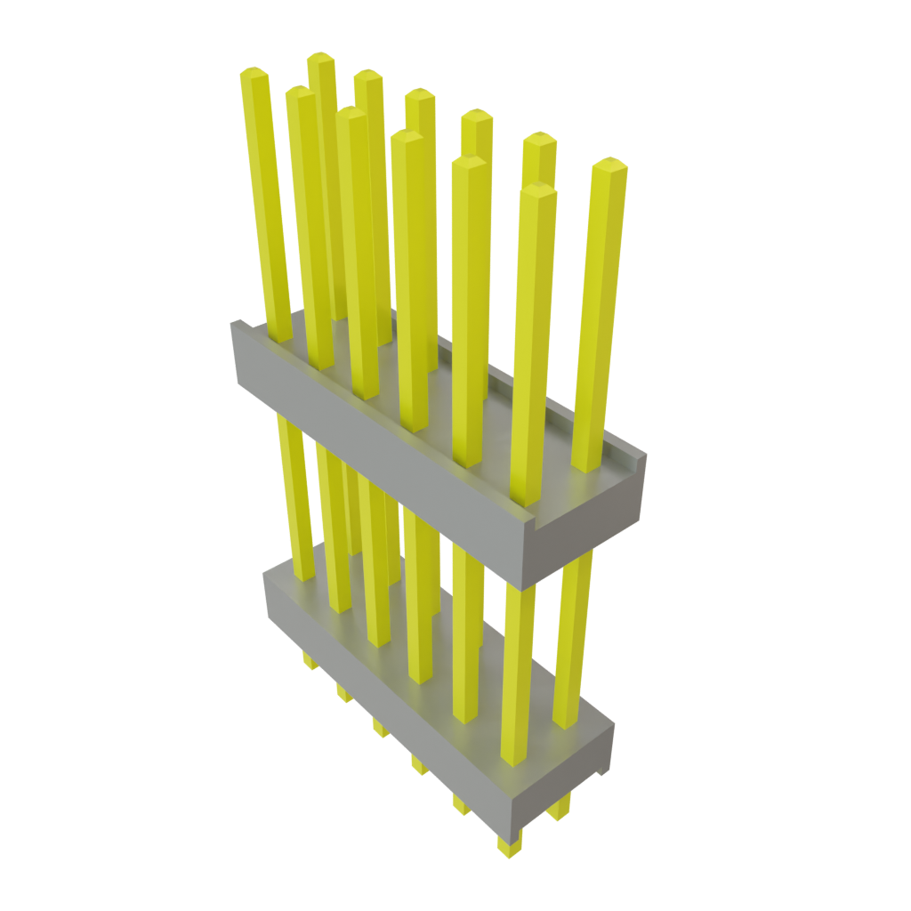 Samtec-DW-06-12-L-D-565-LL Connector Headers and PCB Receptacles Conn Board Stacker HDR 12 POS 2.54mm Solder ST Top Entry Thru-Hole Bulk