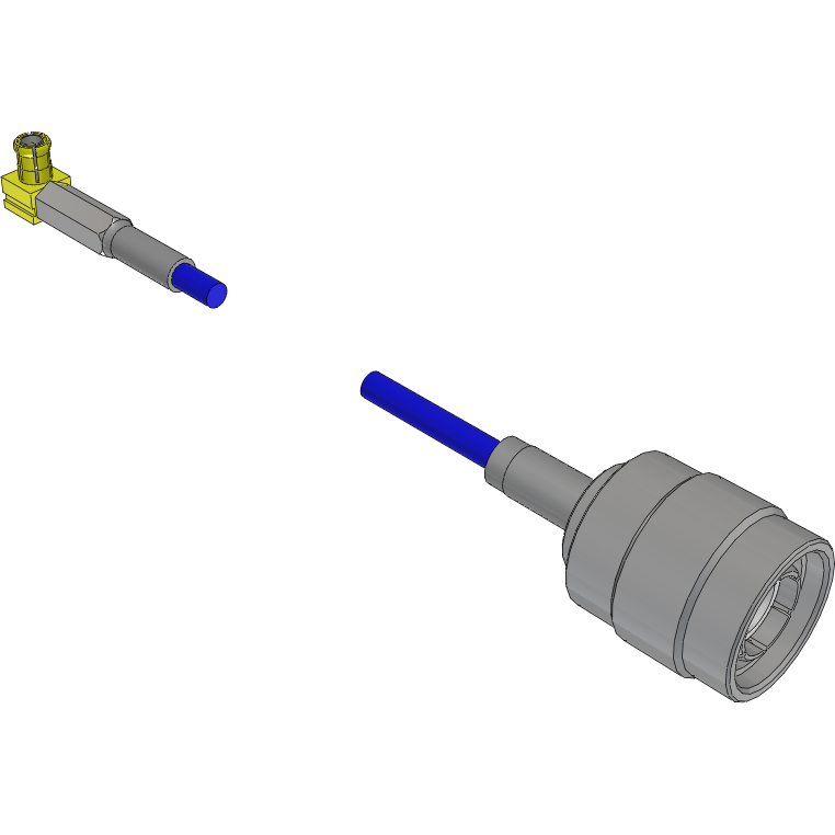 Samtec-RF174-02RP1-05SP3-5000 Kabelbaugruppen Koaxial Cable Assembly Coaxial 5m 26AWG MCX to TNC PL-PL Bag