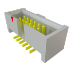 Conn Shrouded Header (4 Sides) HDR 12 POS 1.27mm Solder ST Top Entry SMD Tube