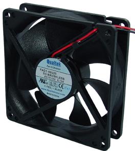 Qualtek Electronics-FAD1-09225CBHW11 Souffleurs et ventilateurs DC Fan Axial Ball Bearing 12V 56.069CFM 37.5dB 92.5 X 92.5 X 25mm Bulk