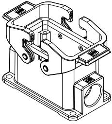 HARTING-09340030201 抽缩起动适配器 Housing Surface Mounting Hood