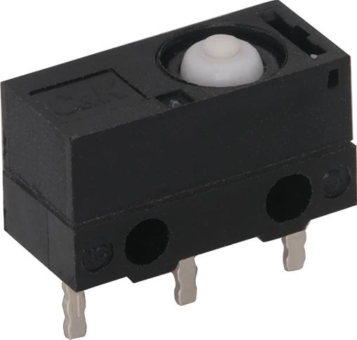 C&K-ZMT05ACJP00SCE Interruptor de acción ultrarrápida Switch Snap Action N.O./N.C. SPDT Pin Plunger 5A 250VAC 24VDC 1.67N Screw Mount Solder Tray