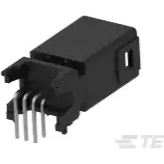 TE Connectivity-1-2208636-1 Connector Headers and PCB Receptacles Conn Shrouded Header (4 Sides) HDR 6 POS 1.8mm Solder RA Thru-Hole Tape