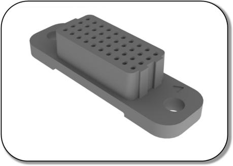 Airborn-VSF-08-50-50-04-G Steckverbinder, rechteckig Conn Rectangular F 400 POS 1.27mm Solder ST Thru-Hole