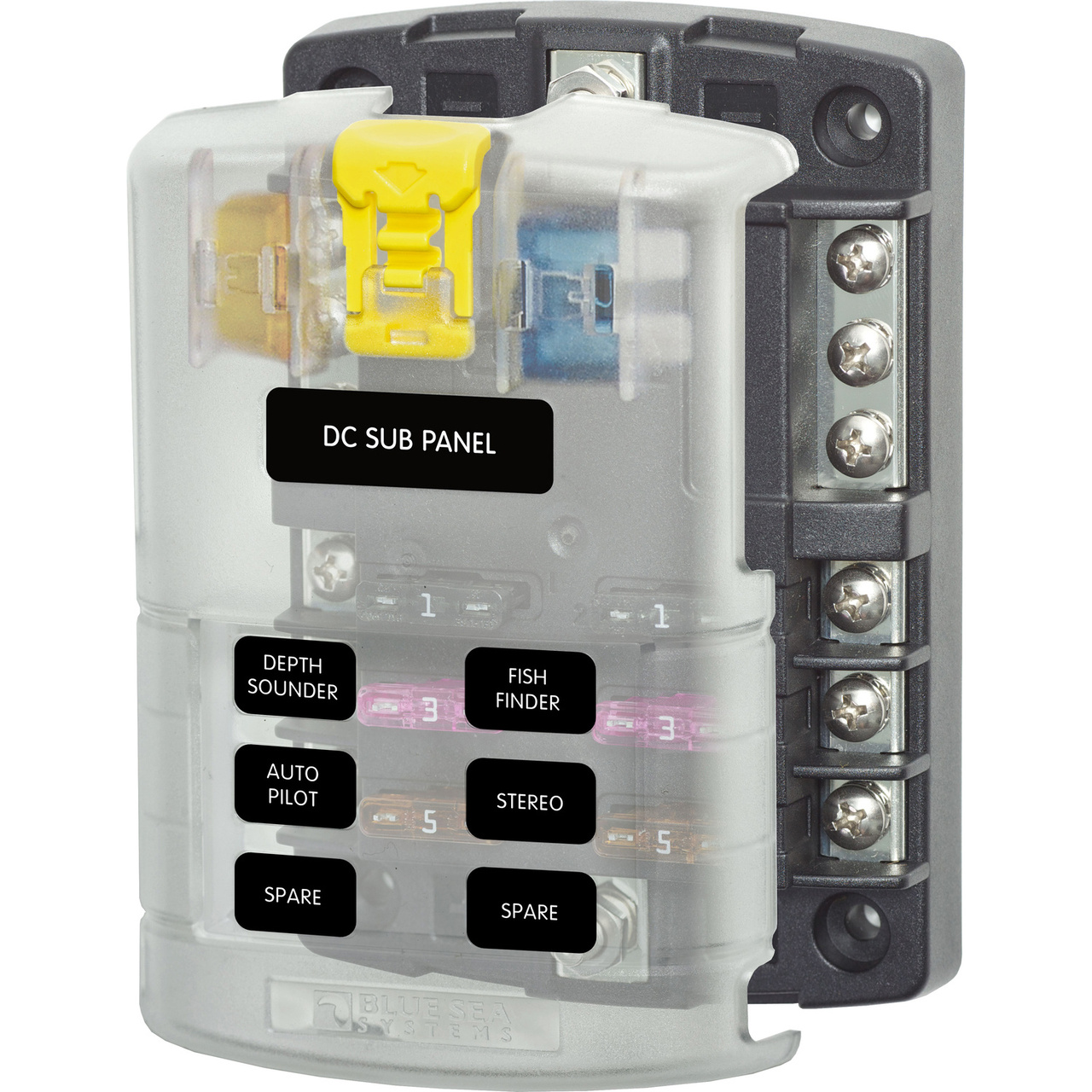 Littelfuse-880065 保险丝配件 6 Circuit Box with Negative Bus and Cover, 32VDC