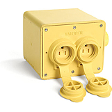 Molex-1301350230 杂项产品 Watertite Heavy-Duty Multiple Outlet Box, 5-15 Single with Flip Lids, Box only