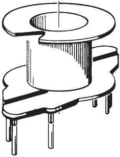 TDK-B65806N1108D001 Ferritzubehör Ferrite Accessories Coil Former Black Plastic