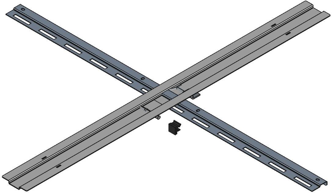 Hammond Manufacturing-H1VFMC3048UBK Accessori per cavi 8U VERT FINGER WITH COVER