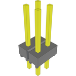 Conn Unshrouded Header HDR 4 POS 2.54mm Solder ST Top Entry Thru-Hole Bulk