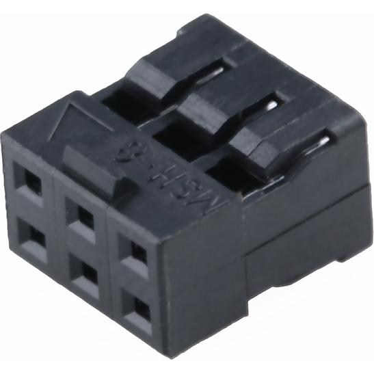 Molex-0511100660 Gaine de câblage de raccordement discret Conn Housing F 6 POS 2mm Crimp ST Cable Mount Black Milli-Grid™ Bag