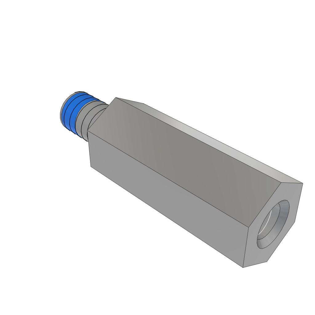 Samtec-SO-1215-03-01-01 Distanzhülsen Standoff Hex M/F 4-40-THD 4.76mm-A/F 4.76mm-LG Aluminum 6061