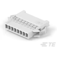 TE Connectivity-1969590-8 分立接线罩连接器 Conn Housing RCP 8 POS 2.5mm Crimp ST Panel Mount White Bag