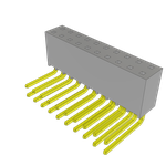 Conn Socket Strip SKT 20 POS 2.54mm Solder RA Side Entry Thru-Hole Layer