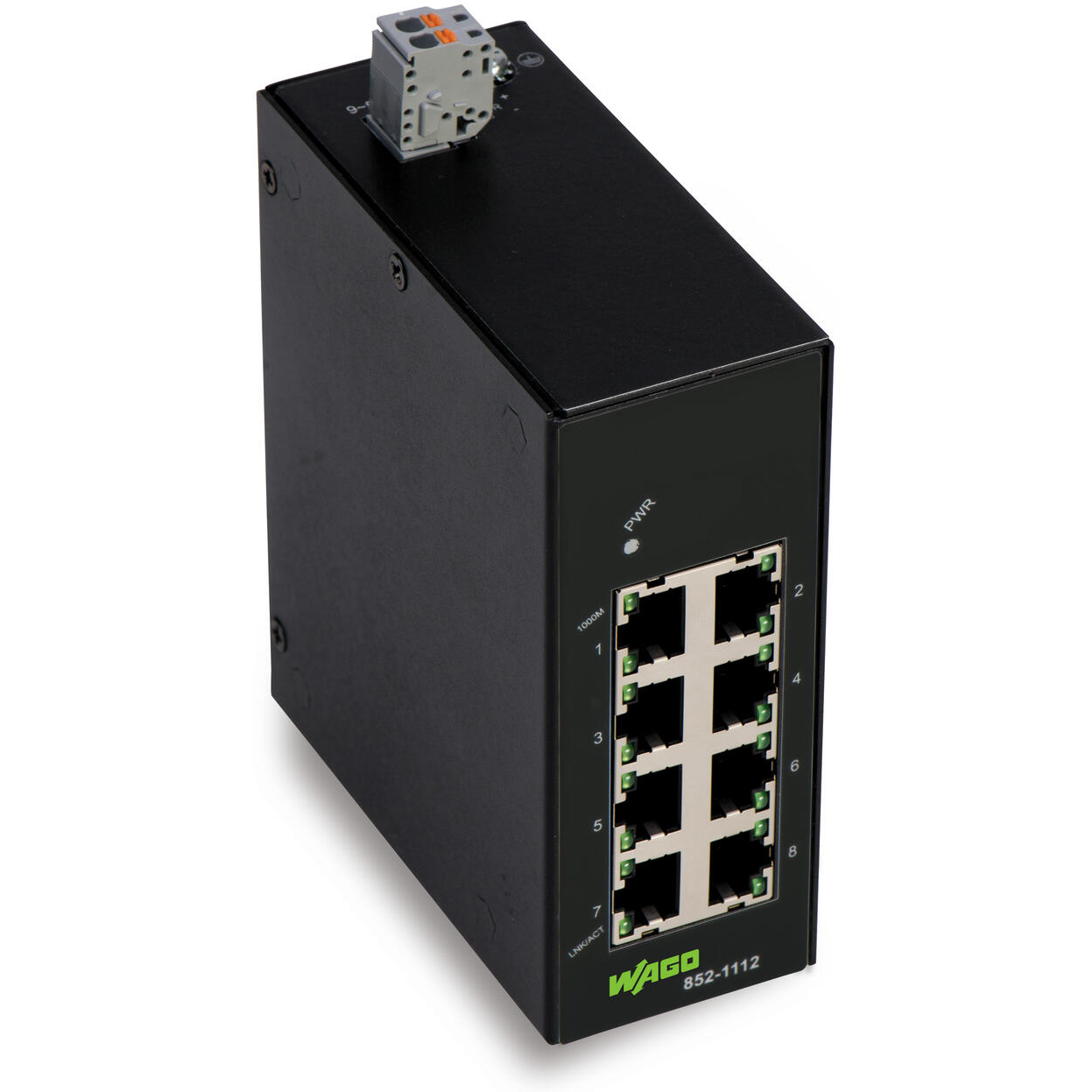 WAGO-852-1112 Commutateurs Ethernet Ethernet Switch 8-Port 1000Mbps Box