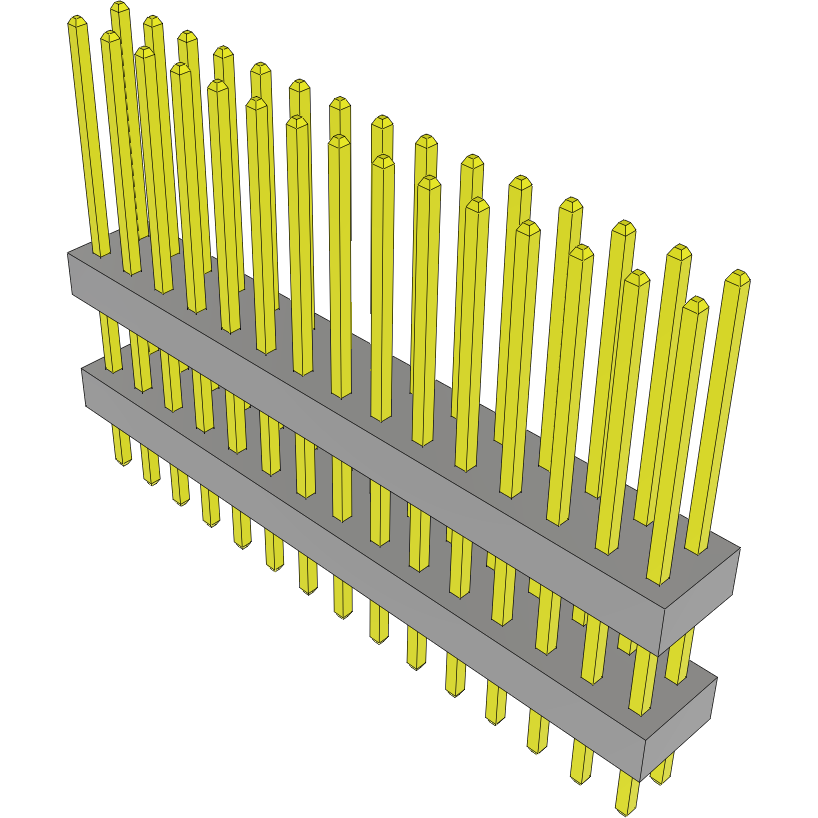 Samtec-TW-15-08-G-D-305-125 Connector Headers and PCB Receptacles Conn Board Stacker HDR 30 POS 2mm Solder ST Top Entry Thru-Hole Bulk