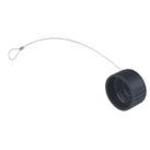 Belden-CM 02 SD 14S Steckverbinderzubehör Connector Accessories Cap Straight Polyamide 6/6 Black