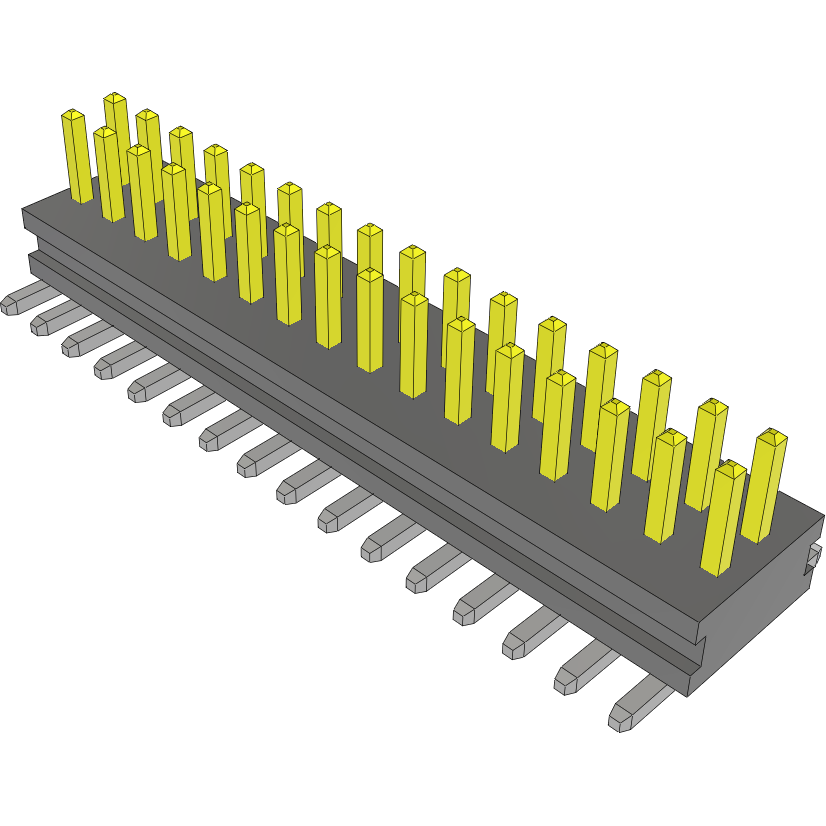 Samtec-FTMH-116-02-F-DV-A 连接器插头及 PCB 插座 Conn Unshrouded Header HDR 32 POS 1mm Solder ST Top Entry SMD Tube