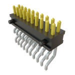 Conn Unshrouded Header HDR 20 POS 1.27mm Solder RA Side Entry SMD TIGER CLAW™ Tube