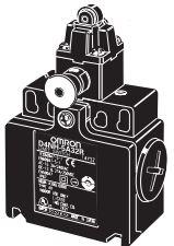 Omron-D4N-2B32R Switch Limit Switch Limit N.C. DPST Top Roller Plunger Screw Mount 3A 240VAC 250VDC Linear Conduit