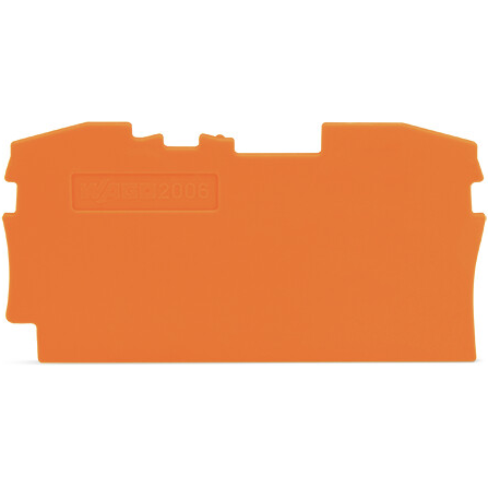 WAGO-2006-1292 Connector Accessories Connector Accessories End and Intermediate Plate Straight Orange Box