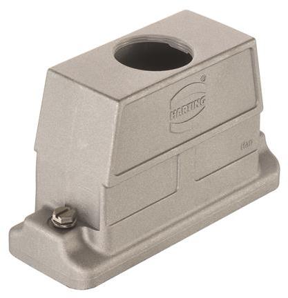 HARTING-19398240446 Adaptadores de manguitos ajustables Hood 180° 24B Shell Size Electrical Conductive Die Cast Aluminum Screw Lock Han®