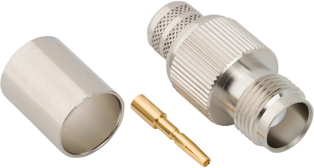 Amphenol RF-122482 Raccordement FR Conn TNC 0Hz to 11GHz 50Ohm Crimp ST Cable Mount F Gold