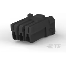 TE Connectivity-1565082-6 Connector Discrete Wire Housing Conn Housing PL 3 POS 3.5mm Crimp ST Cable Mount Black Bag