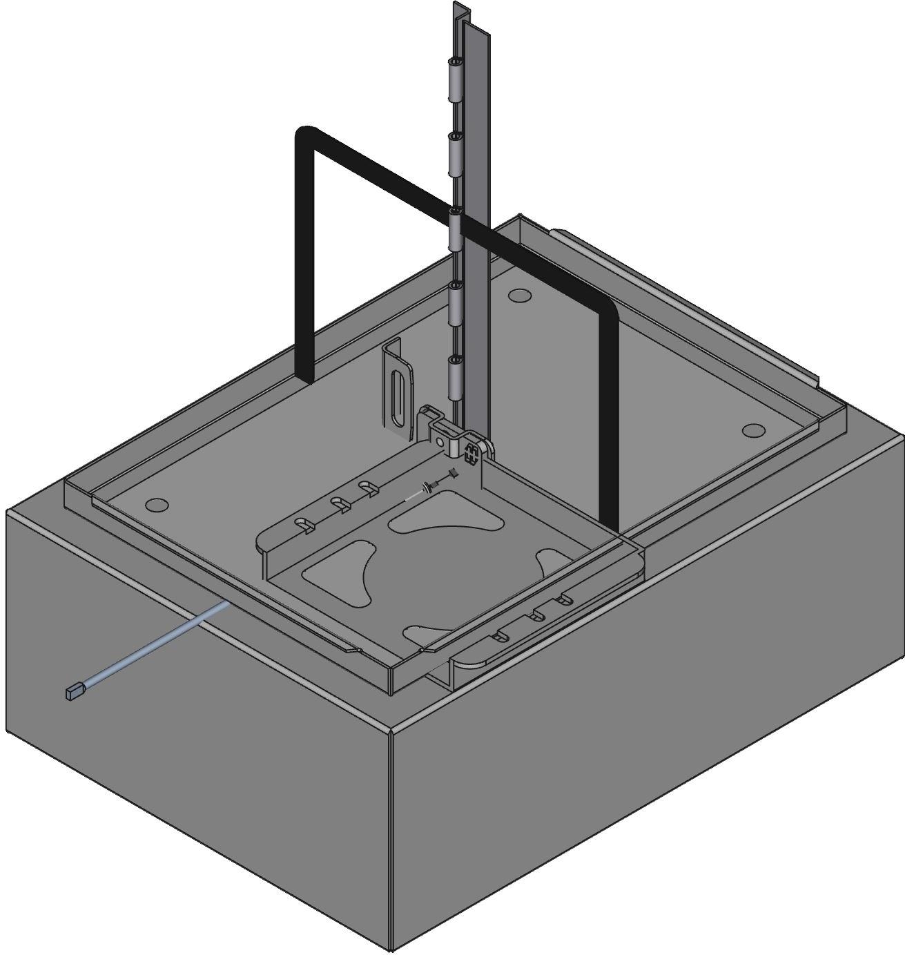 Hammond Manufacturing-1418N4B6 Kästen, Gehäuse und Gestelle Gray Steel Wall Mount Type 4 Enclosure