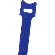 NTE Electronics-04-0640HL6 Attache-câble Cable Ties, Hook and Loop Nylon/Polypropylene Blue 35mm Bag