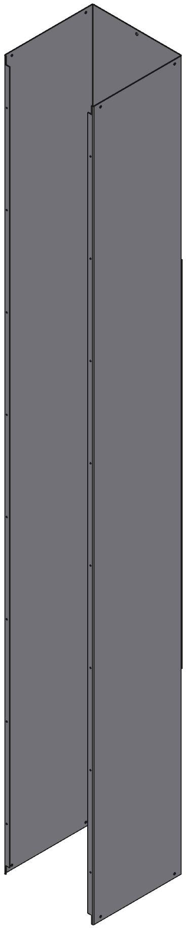 Hammond Manufacturing-CWSC1296NK Verdrahtungskanäle Type 1 Lay In Screw Cover Wireway - W/O Knockouts