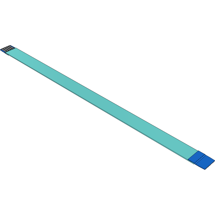 Samtec-FJ-05-R-04.00-4  Cable Assembly 0.1m 1mm 5 to 5POS FFC to FFC Bulk