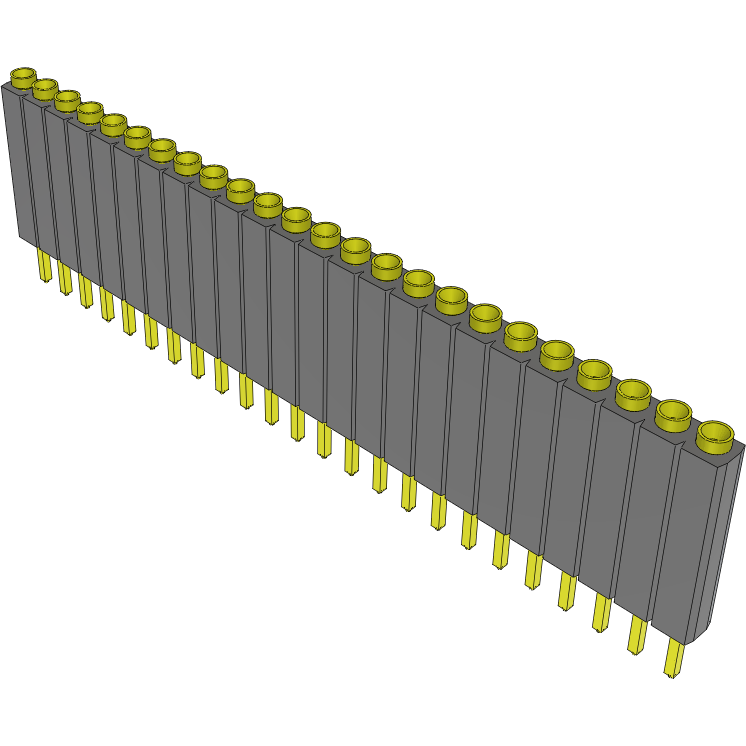 Samtec-ESS-124-TT-05 Connector Headers and PCB Receptacles Conn Socket Strip SKT 24 POS 2.54mm Solder ST Top Entry Thru-Hole Bulk