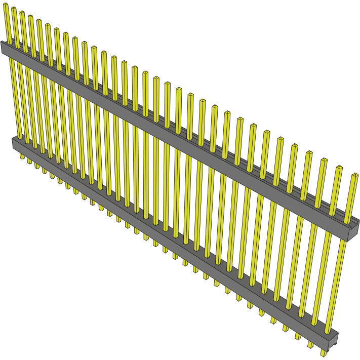 Samtec-DW-32-14-L-S-1000 Steckverbinderleisten und Leiterplattenbuchsen Conn Board Stacker HDR 32 POS 2.54mm Solder ST Top Entry Thru-Hole Bulk