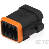 TE Connectivity-DT06-08SB-EP06 Carcaza de cables discretos de conector Conn Housing PL 8 POS Crimp ST Cable Mount Black Box