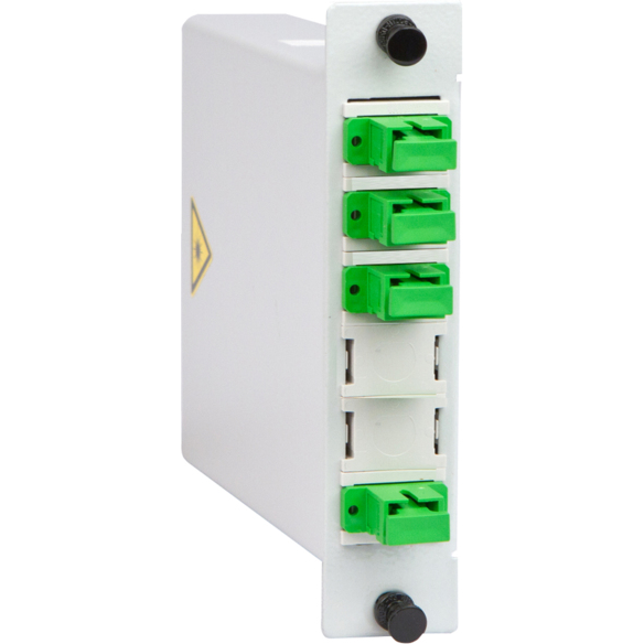 TE Connectivity-CA9927-000 null OCM1 LGX Fiber Optic Module, CWDM, Mux, SC/APC, 2 channels, upgrade port, 1310 nm port, starting wavelength 1470 nm