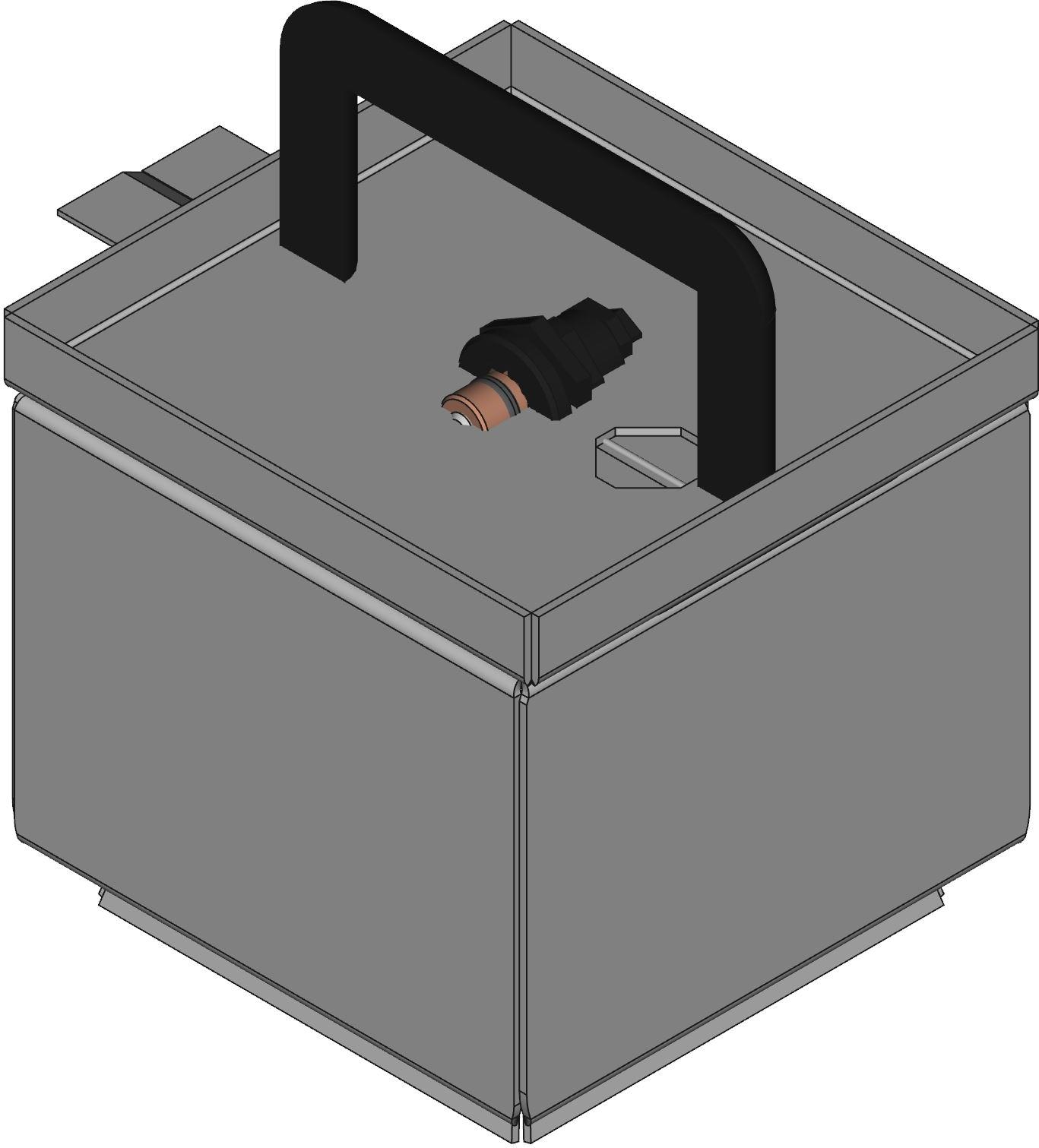 Hammond Manufacturing-EJ443  Gray Steel Bracket Mount Type 4 Junction Box