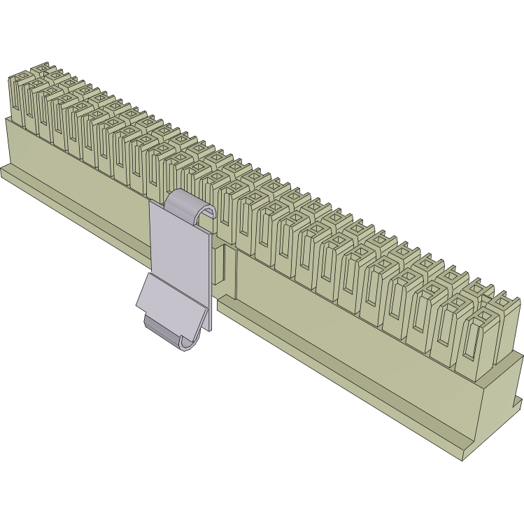 Samtec-IPD1-25-D-K-M Custodia filo connettore dedicato Conn Housing F 50 POS 2.54mm Crimp ST Cable Mount Tube